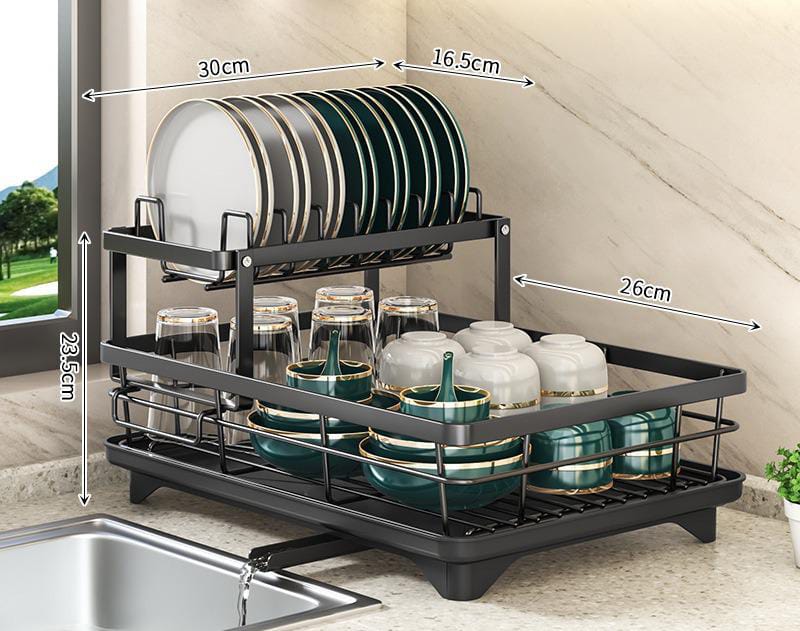 BowLift | Adjustable Dish Drying Rack – Space-Saving Kitchen Drainer for Small & Large Kitchens