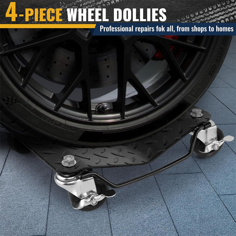 BowLift | Wheel Dolly of 4 Piece 6000 lbs/2722 kg Car Dollies for Moving Cars Trucks Trailers Motorcycles