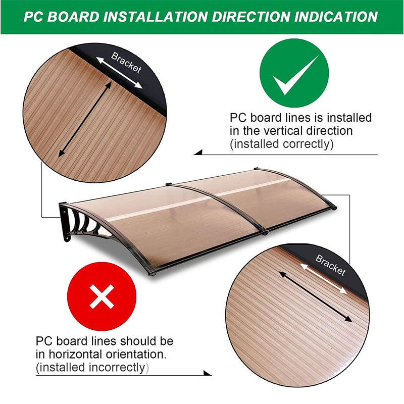 BowLift | Household Eaves Door Head Awning Abs Bracket Awning, Household, Commercial