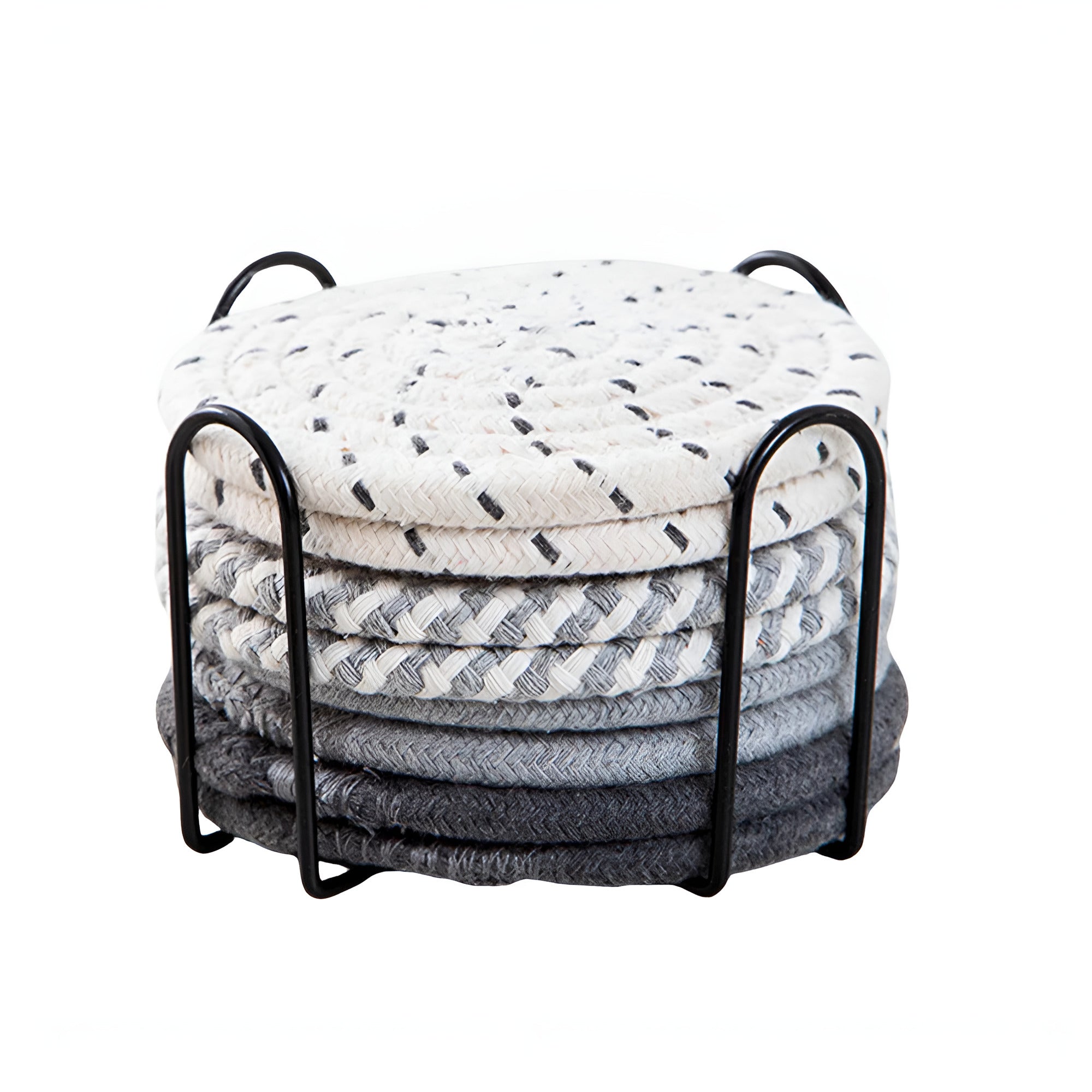 BowLift | Woven Whirl Coaster Set | 8Pcs Set