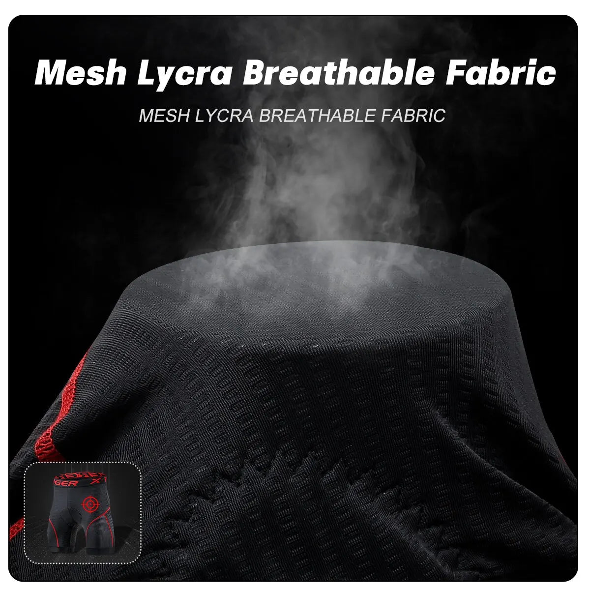 BowLift | Breathable Mesh Cycling Shorts with Gel Padding | Shockproof Cycling Shorts for Men