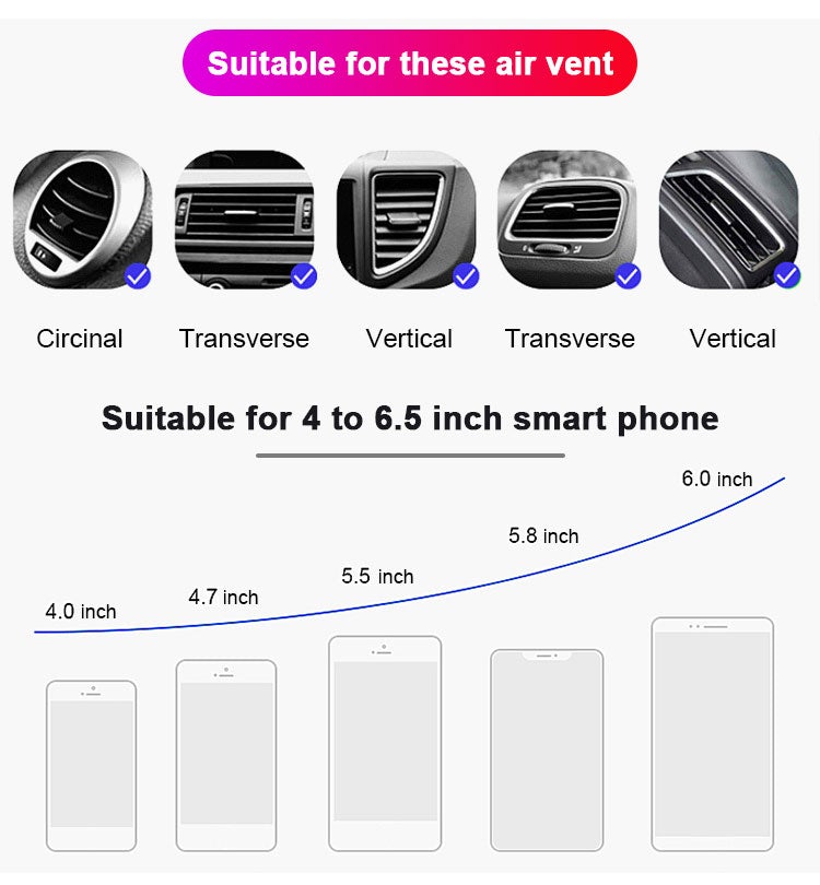 BowLift | Intelligent wireless car sensor phone holder charger