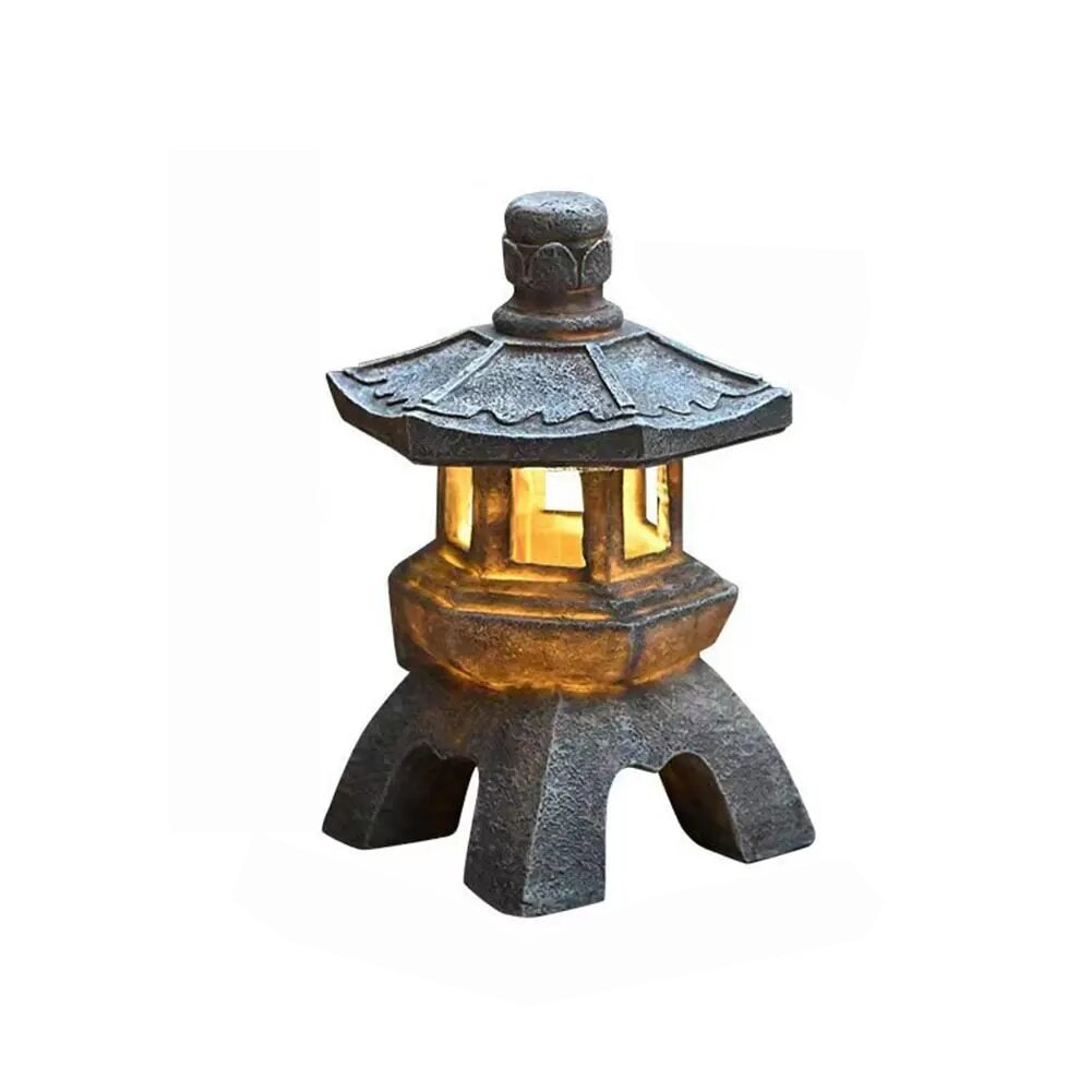 BowLift | ZenGlow - Solar Garden Lamp Pagoda Statue for outside