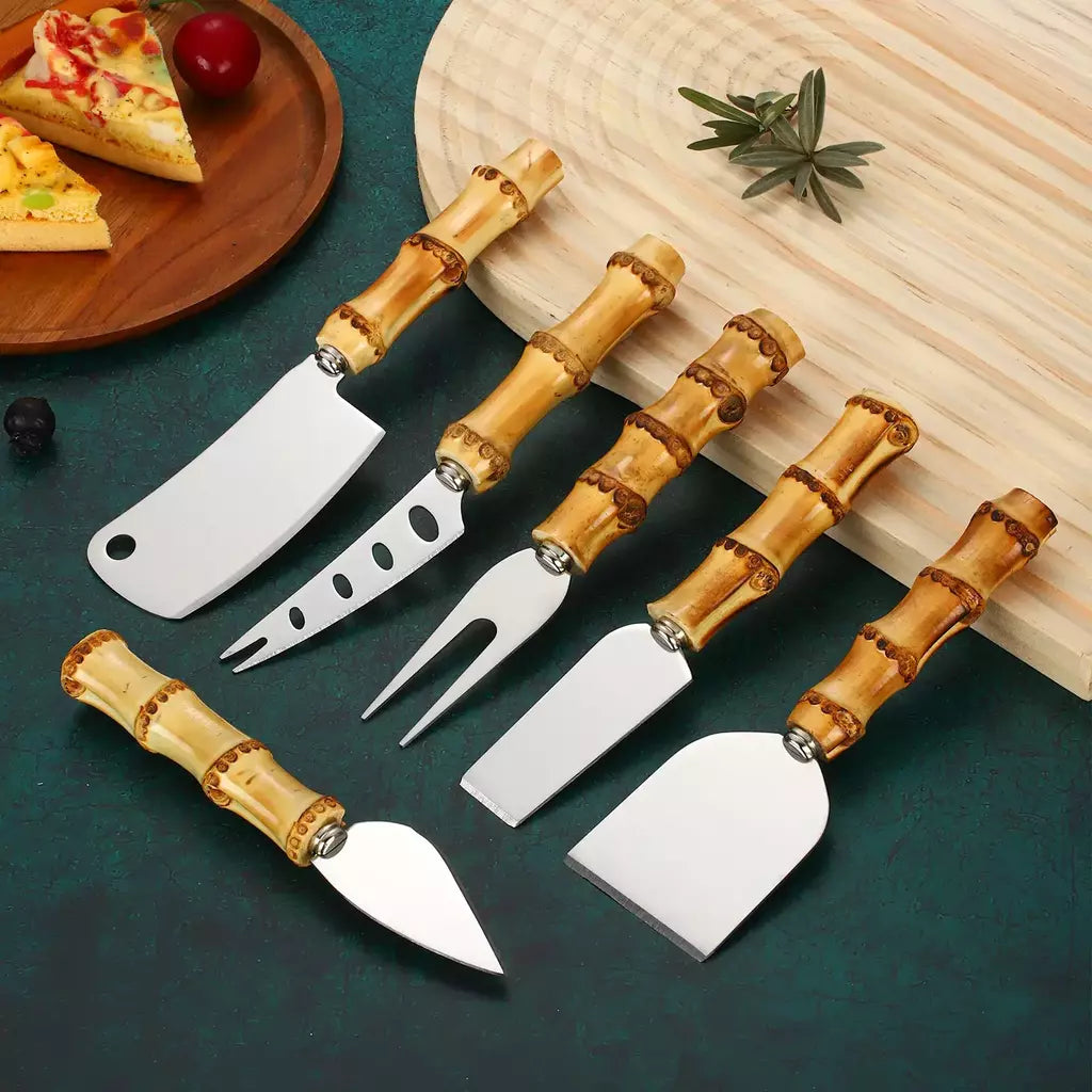 BowLift | Bamboo Cheese Knives Set