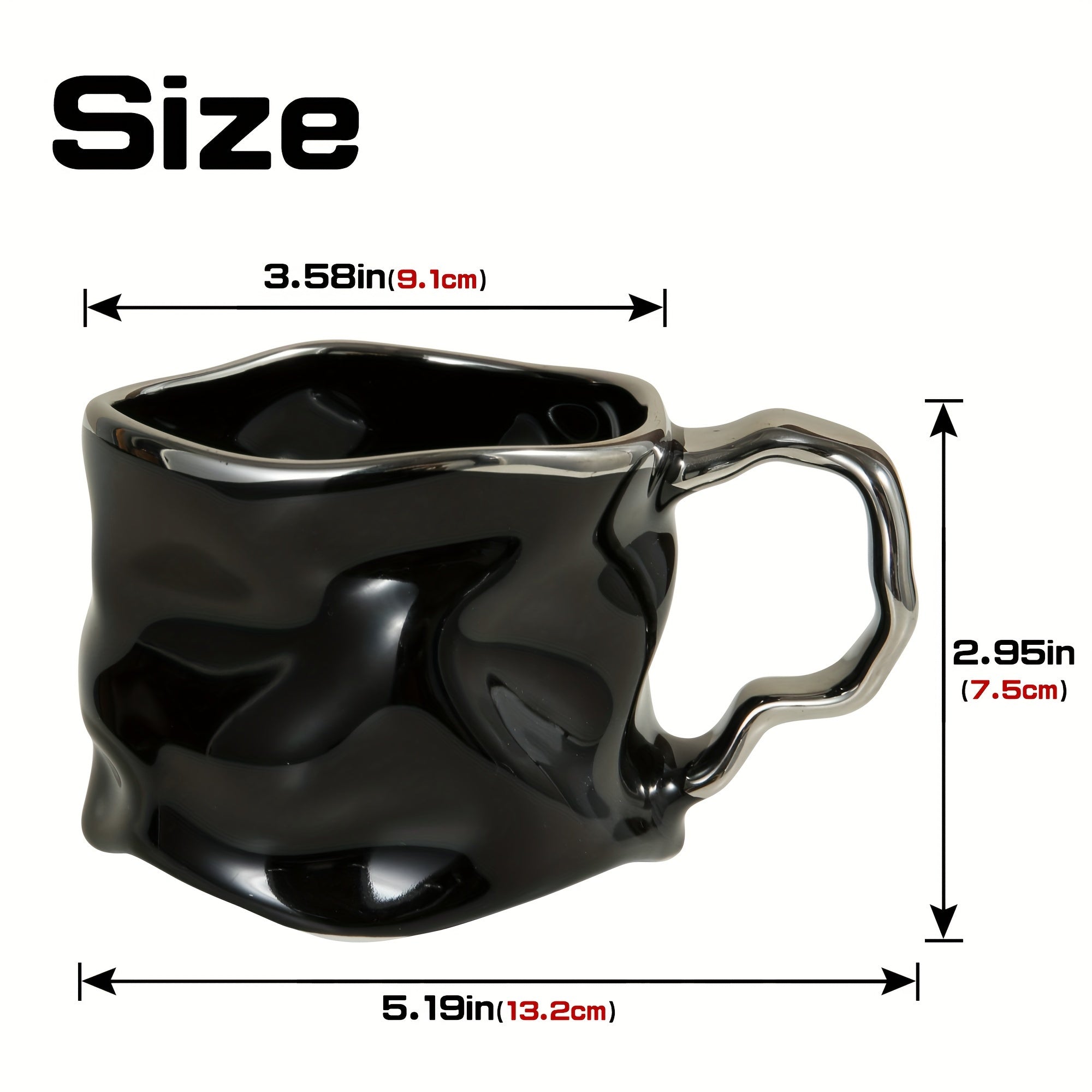 BowLift | CreArt Mug – Handmade Ceramic Coffee Mug with Unique Crinkled Design