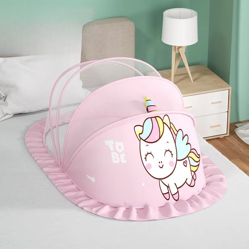 BowLift | Foldable Baby Crib with Mosquito Net and Soft Mattress Set