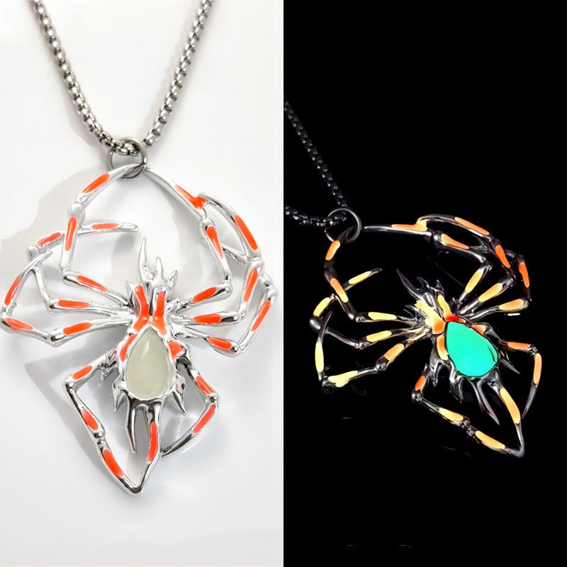 BowLift | Glow-in-the-Dark 3D Spider Necklace