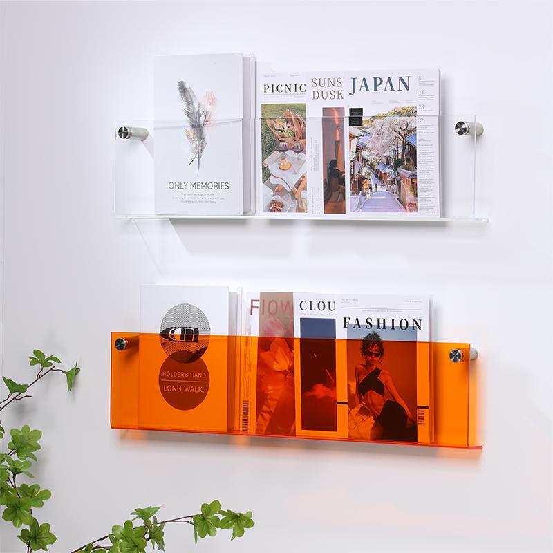BowLift | Acrylic Wall-mounted 'Floating' Magazine Holder