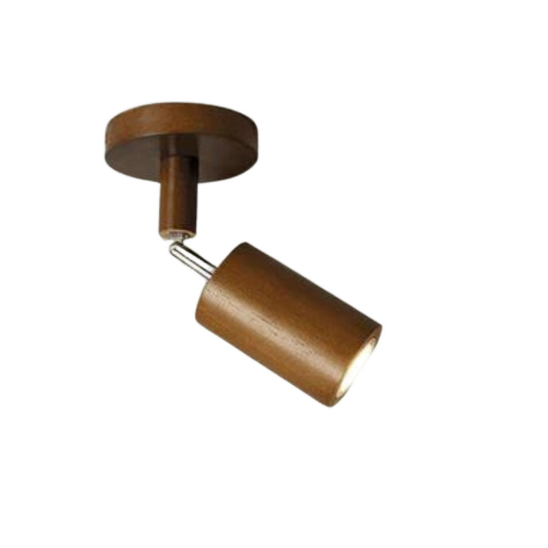 BowLift | EcoLux Adjustable Wooden Ceiling Spotlight with LED Bulb Included