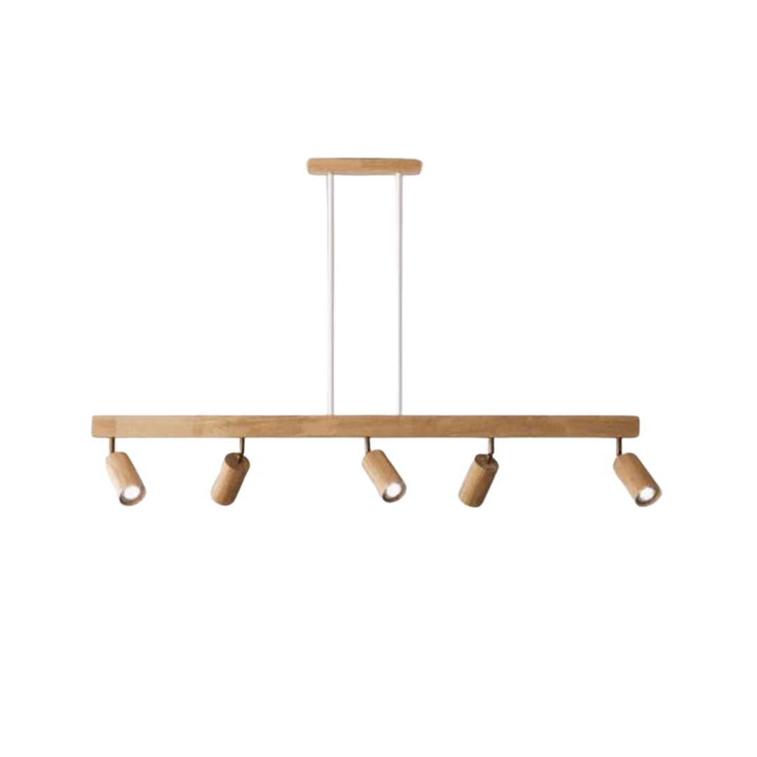 BowLift | EcoLux Adjustable Wooden Ceiling Spotlight with LED Bulb Included