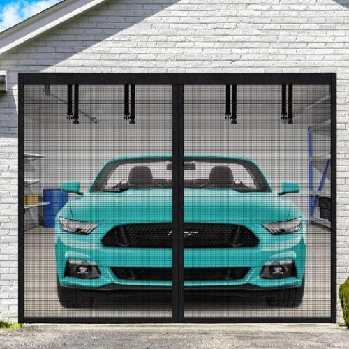 BowLift | AeroShield Bug-Free Garage Screen | Magnetic mesh garage door screen for fresh airflow and insect protection