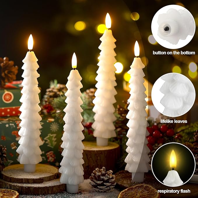 BowLift | Flameless LED Candles with Remote Control – Realistic 3D Flickering Model LumaGlow