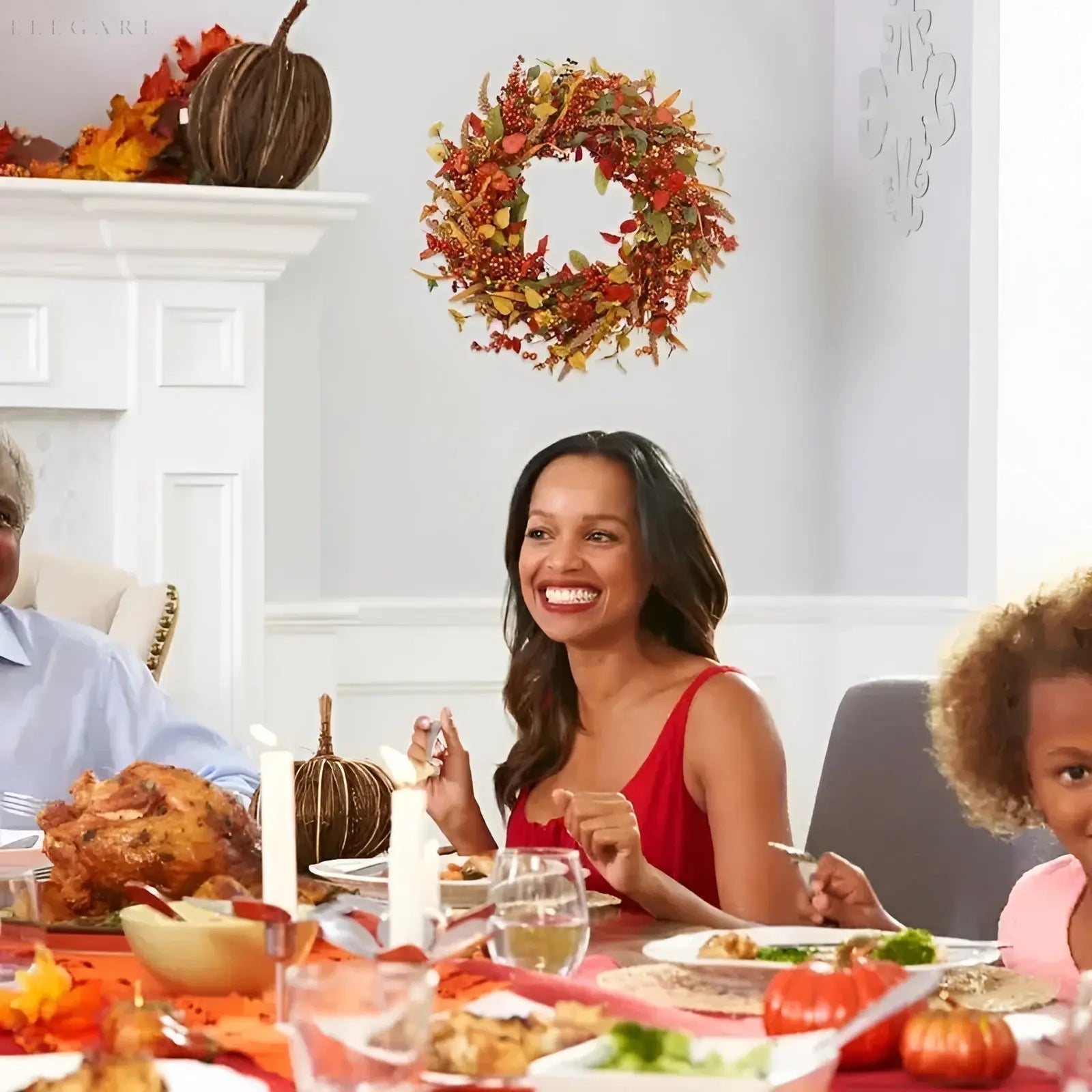 BowLift | AmberLeaf Autumn Rattan Wreath