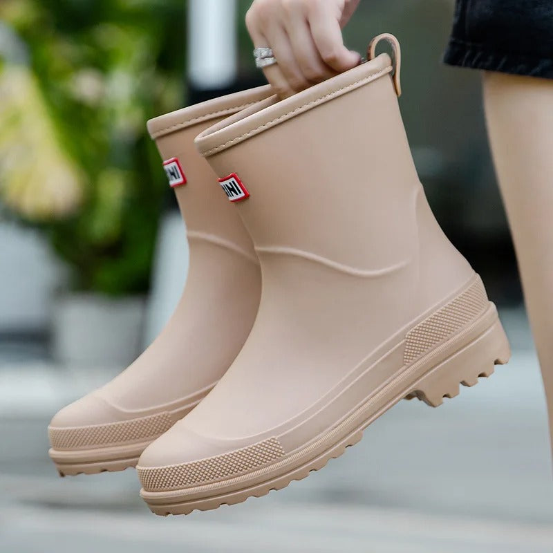 BowLift | AquaStride 2.0 | Stylish Mid-Calf Waterproof Rain Boots for Women