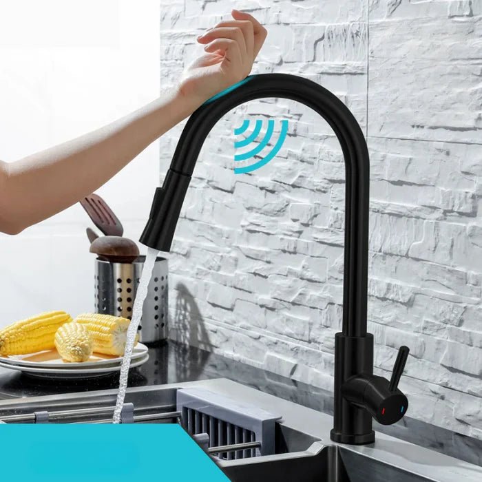 BowLift | AQUATOUCH – Smart Sensor Kitchen Faucet with Pull-Out Design