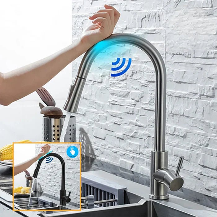 BowLift | AQUATOUCH – Smart Sensor Kitchen Faucet with Pull-Out Design