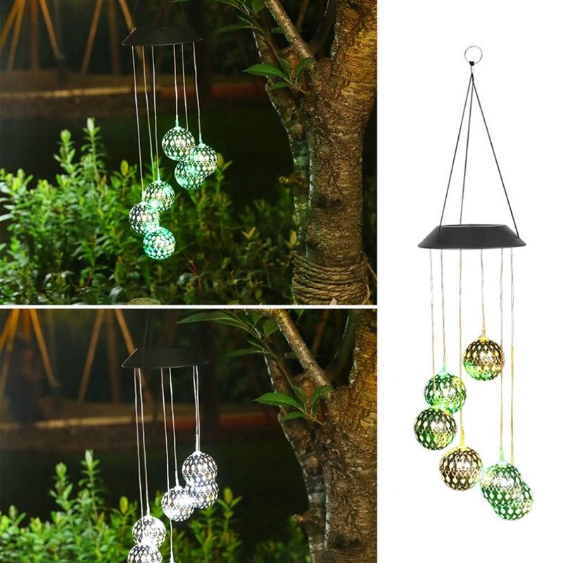 BowLift | AURABELL – Solar Wind Chime Outdoor Light for Eco-Friendly Garden Charm