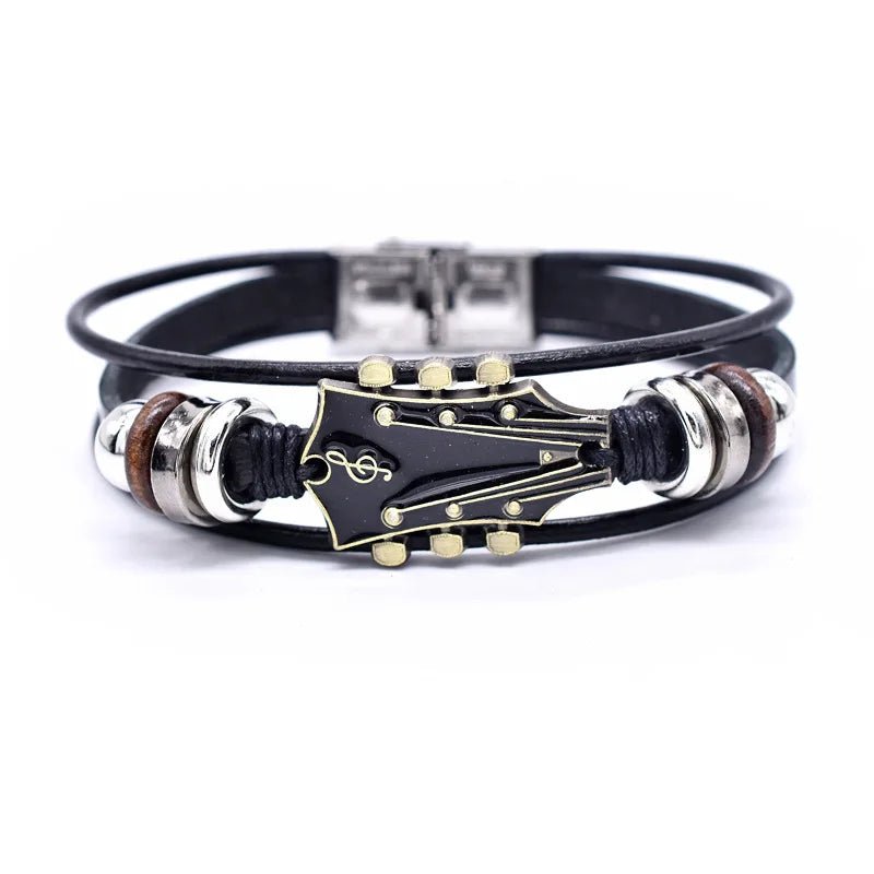 BowLift | AXECHORD – Guitar Leather Bracelet with Vintage-Inspired Design