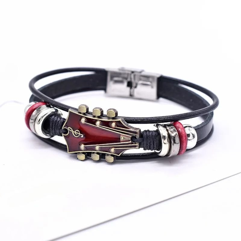 BowLift | AXECHORD – Guitar Leather Bracelet with Vintage-Inspired Design
