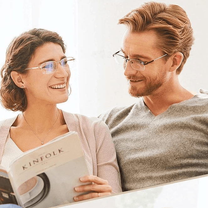 BowLift | Titanium Progressive Distance and Near Dual-Use Reading Glasses