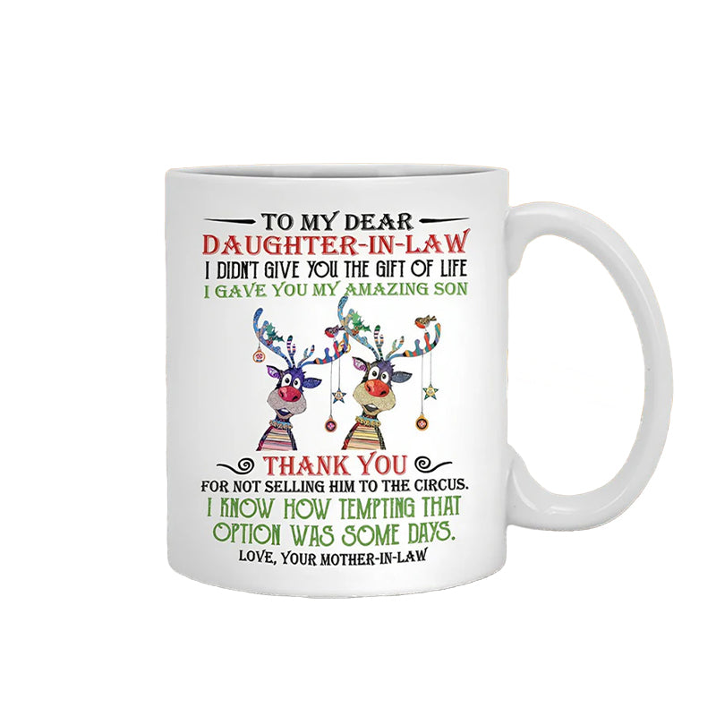 BowLift | I have given you my amazing son - Best gift for daughter-in-law mugs