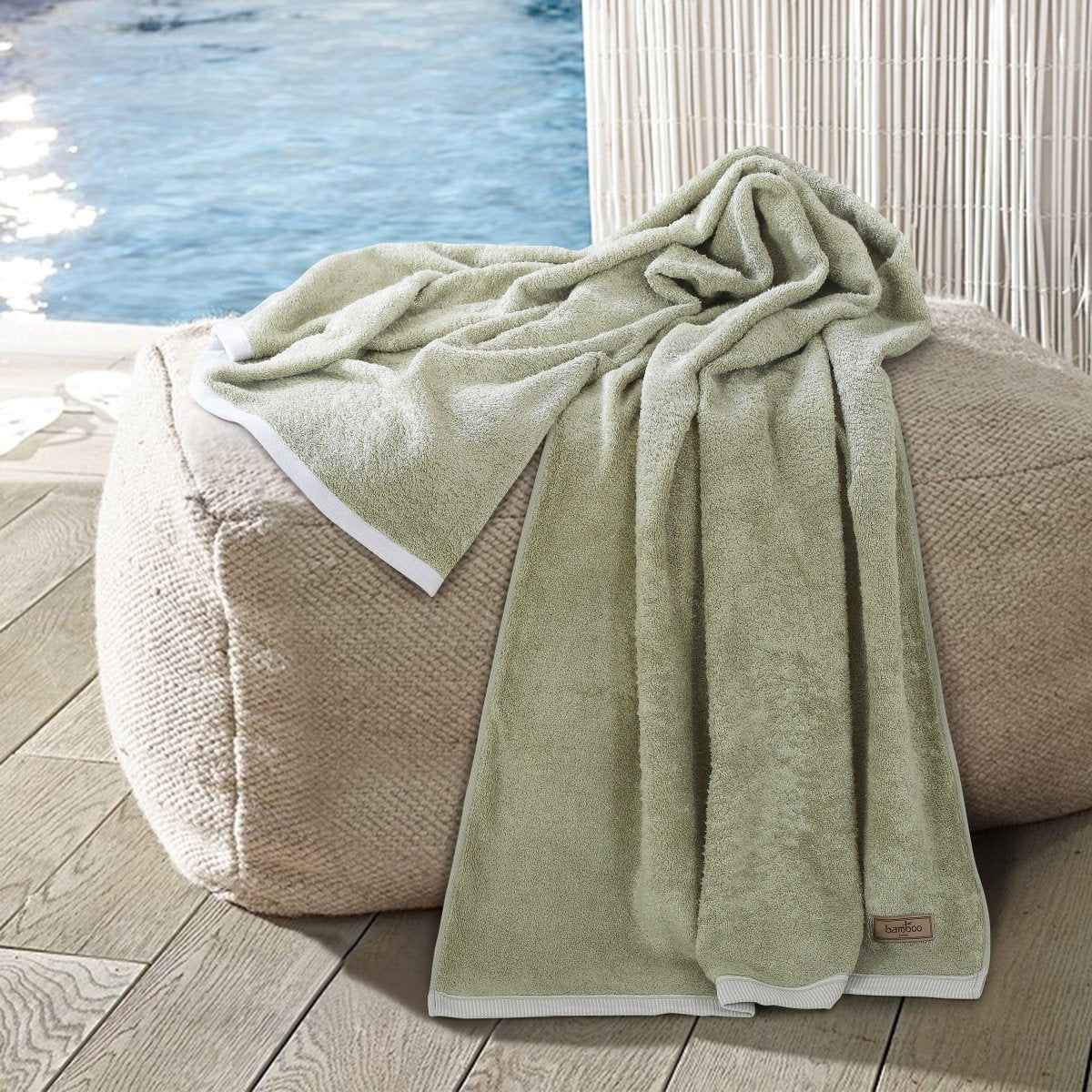 BowLift | Bambora Plush Bath Towel | Extra-soft bamboo fabric for spa, gym, and home use