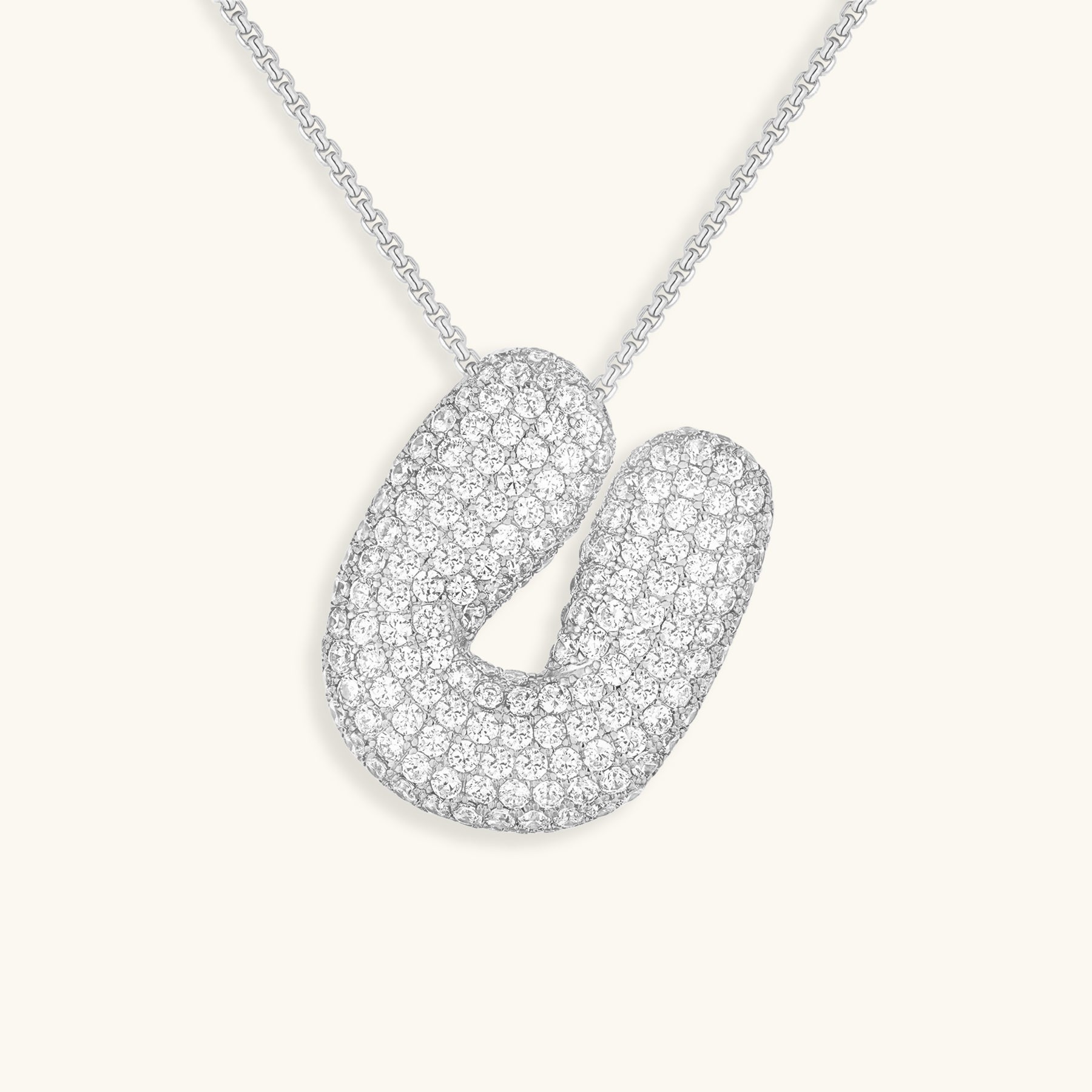 BowLift | Bubble Initial-Diamond-Necklace