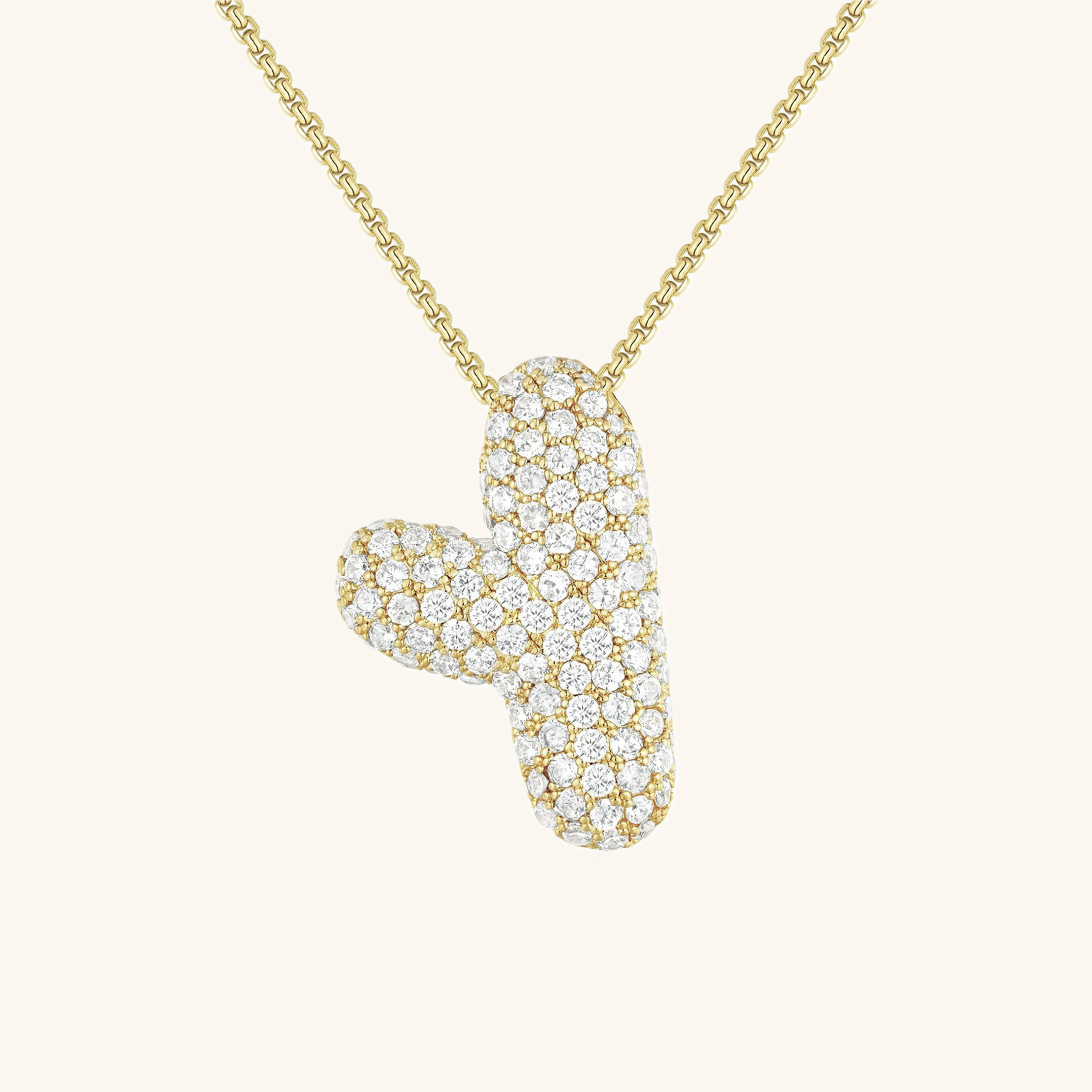 BowLift | Bubble Initial-Diamond-Necklace
