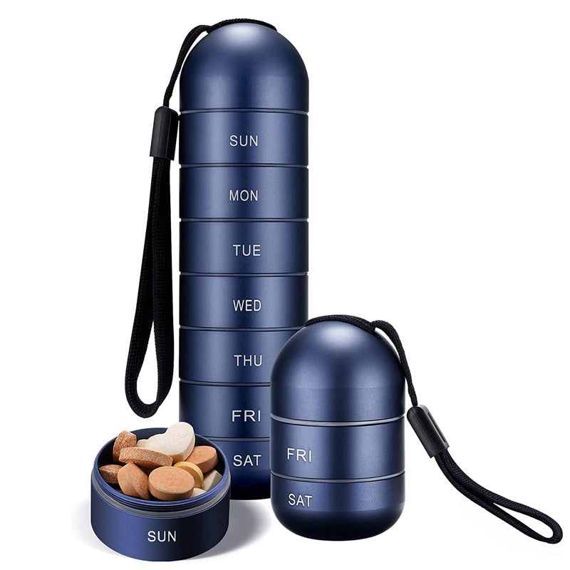 BowLift | 7 Days Portable Pill Organizer for Travel