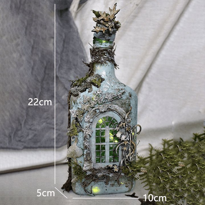 BowLift | Altered Art Bottle - Mystical forest stories