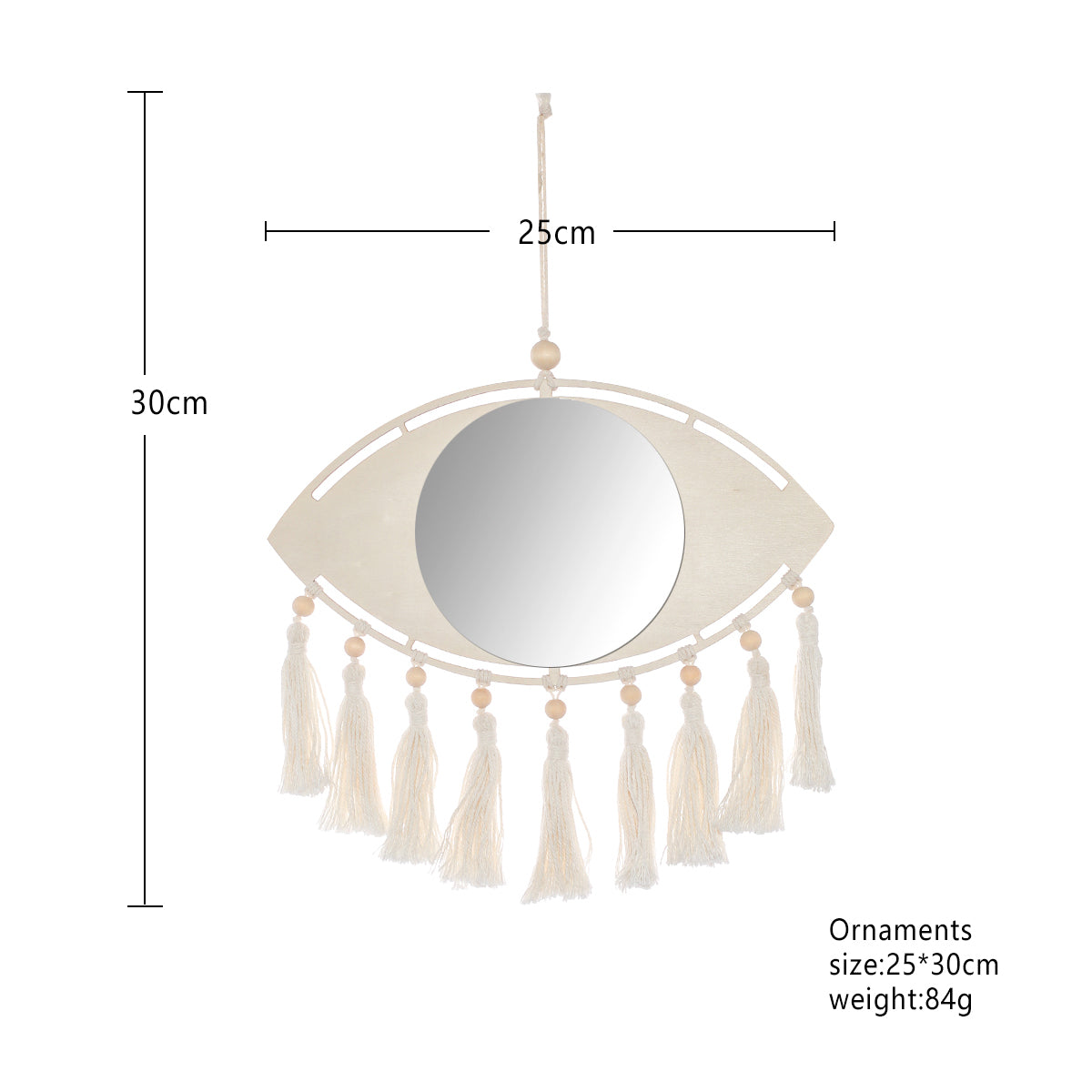 BowLift | Boho Macrame Eye Mirror Wall Decor