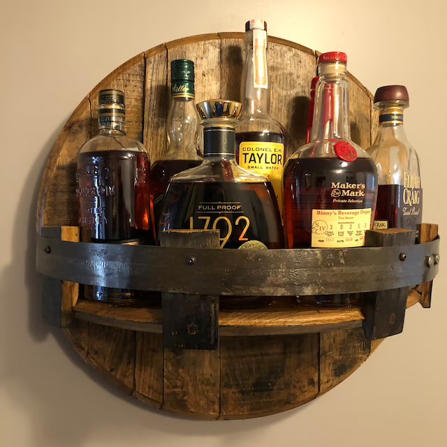 BowLift | Bourbon whiskey barrel shelf