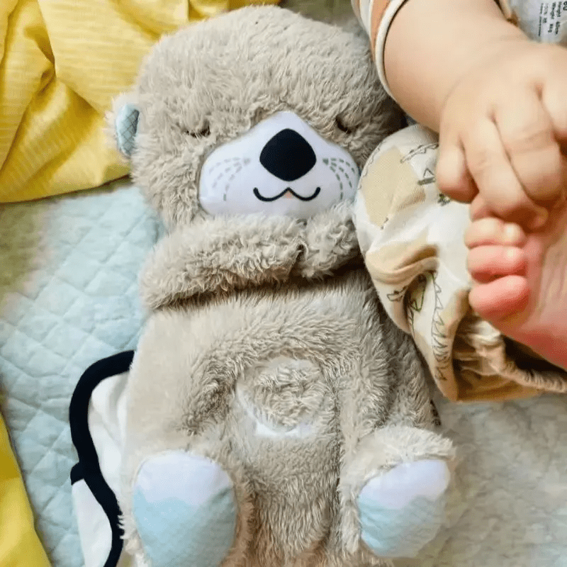 BowLift | Calmaura - Breathing Otter Plush Relaxation companion with soothing vibrations and calming light