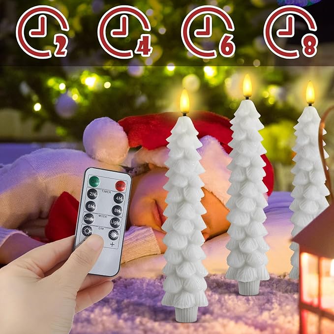 BowLift | Flameless LED Candles with Remote Control – Realistic 3D Flickering Model LumaGlow