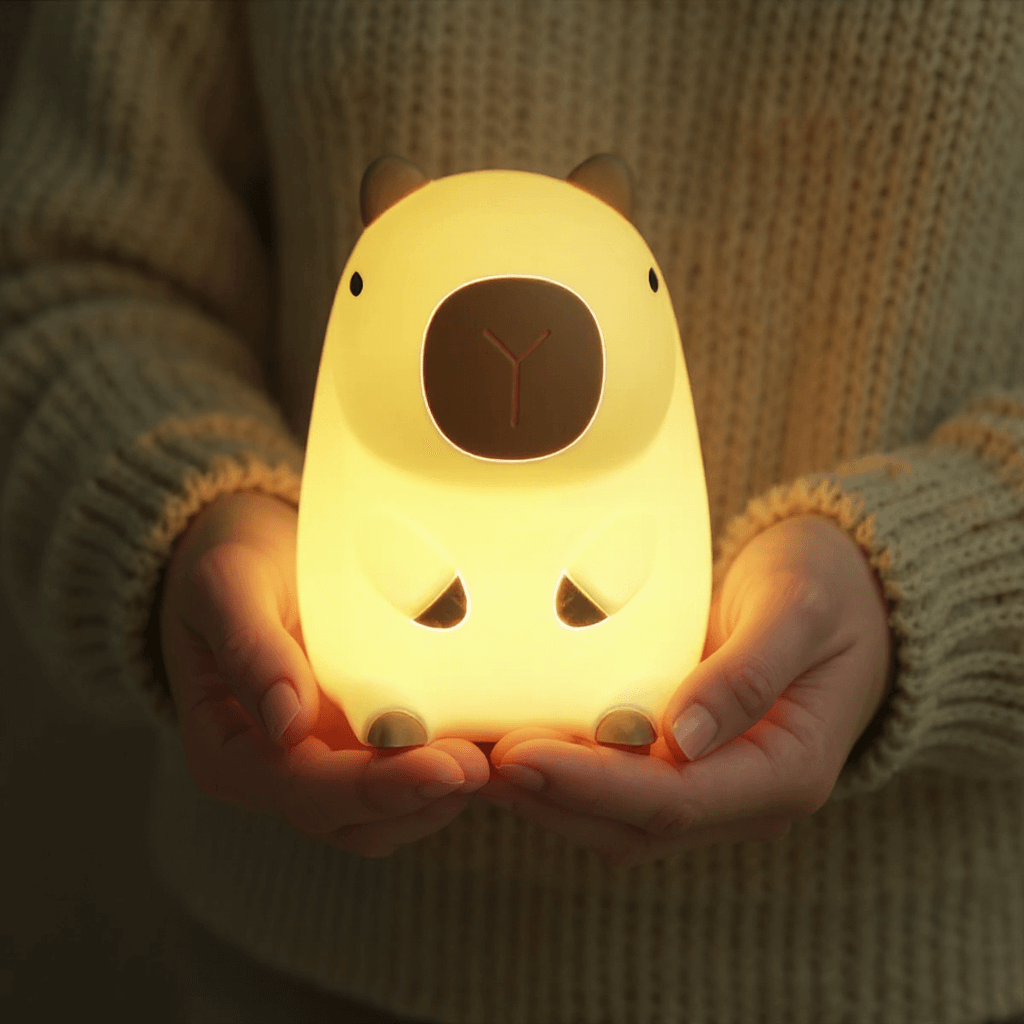 BowLift | Capybara Night Light Adjustable Brightness Silicone