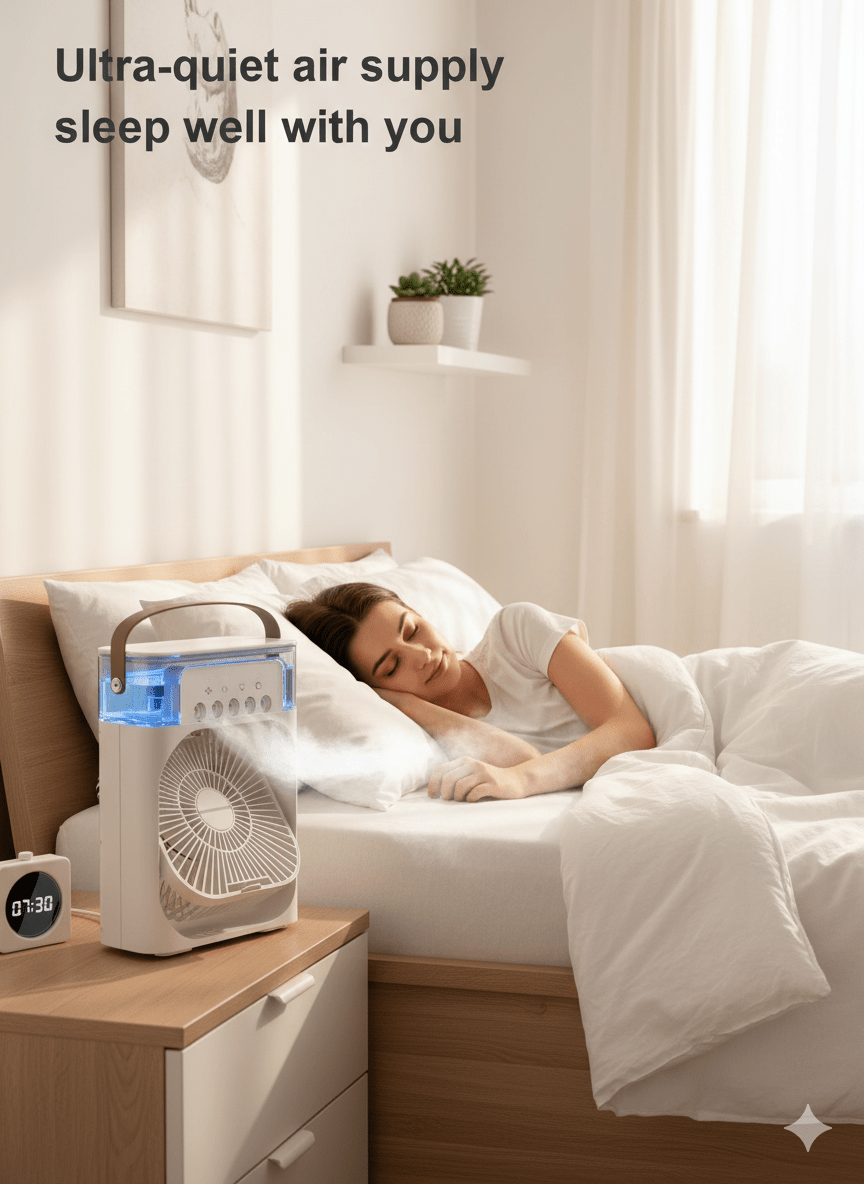 BowLift | ChillCube Compact – Desktop Evaporative Mini Cooler for Personal Spot Relief