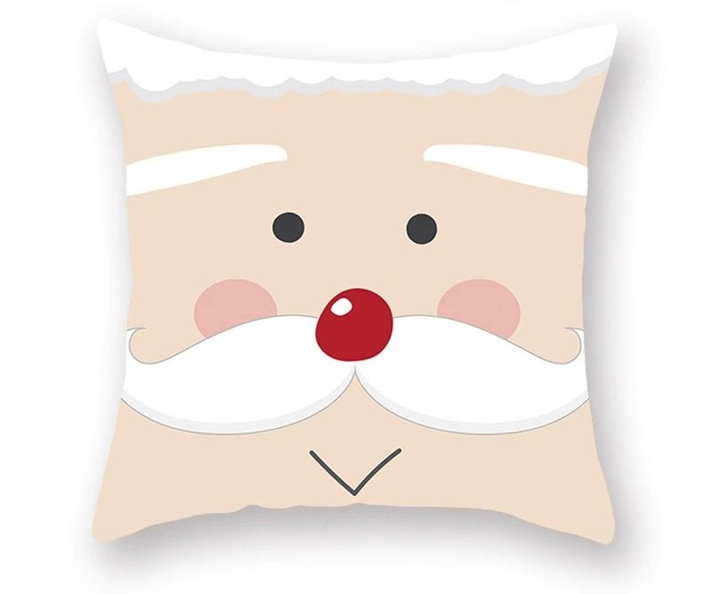 BowLift | Christmas Cushion Cover – Festive Santa & Elk Design for Holiday Decor & Perfect New Year Gift