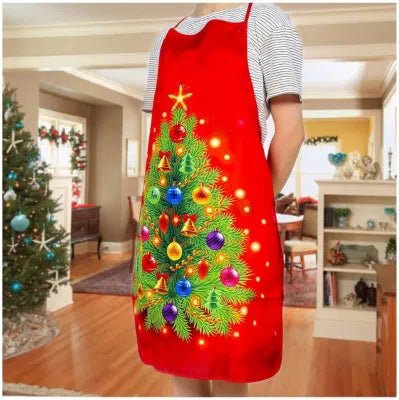 BowLift | Christmas Cute Cooking Apron - Set of 6 - Home Kitchen Cooking Baking Oil-proof Apron