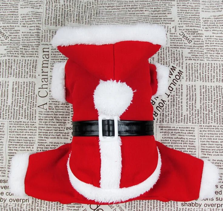 BowLift | Christmas Santa Suit for Dogs – Cozy Hooded Christmas Outfit for Festive Four-Legged Friends