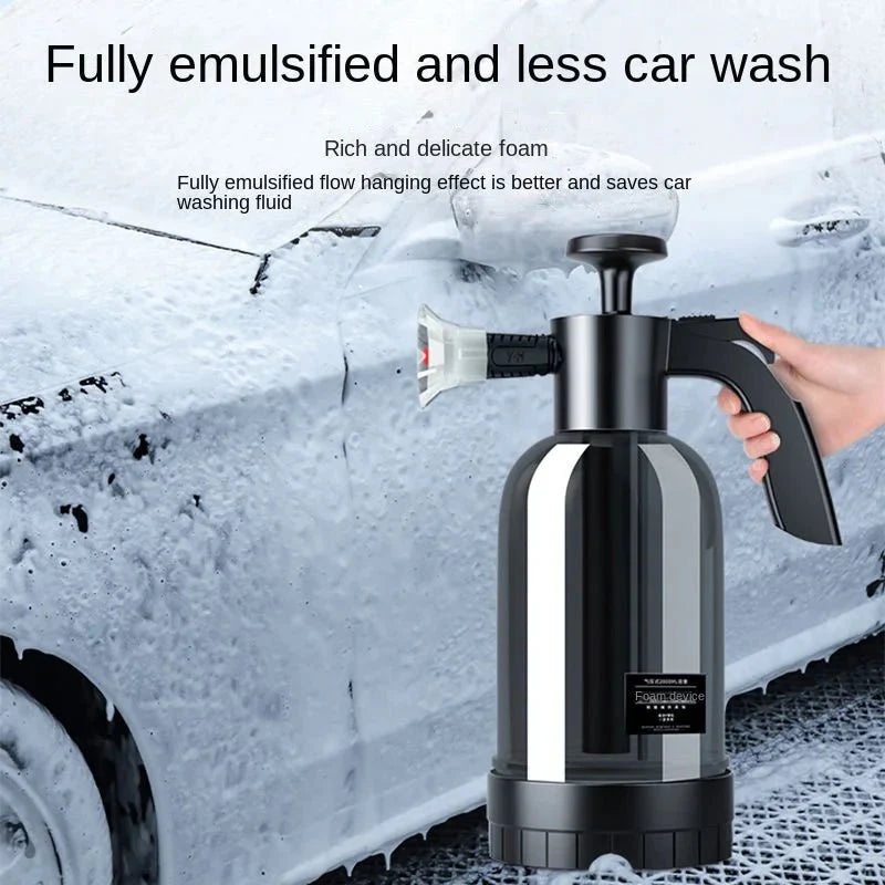 BowLift | CleanPro 2L Foam Sprayer – Hand Pump with Versatile Nozzles for Car Wash, Window Cleaning, and Garden Irrigation