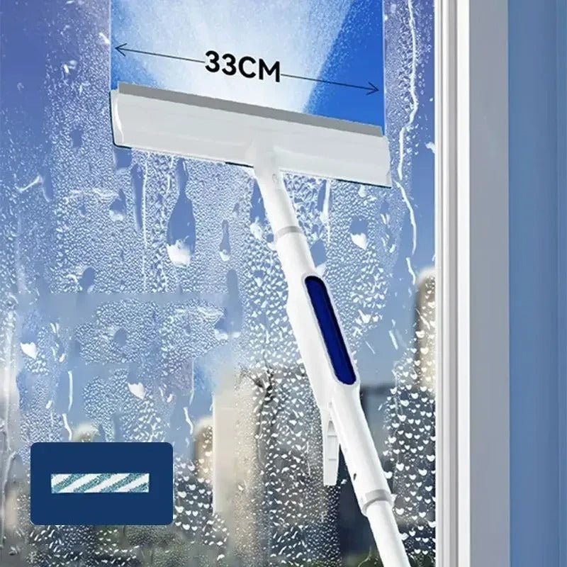 BowLift | CleanView 3-in-1 Window Wiper – Built-In Spray, Microfibre Cleaning & Streak-Free Shine