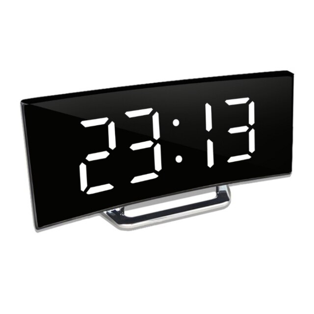 BowLift | LED Lighting large digital display | Curved LED Digital Clock - Amedea