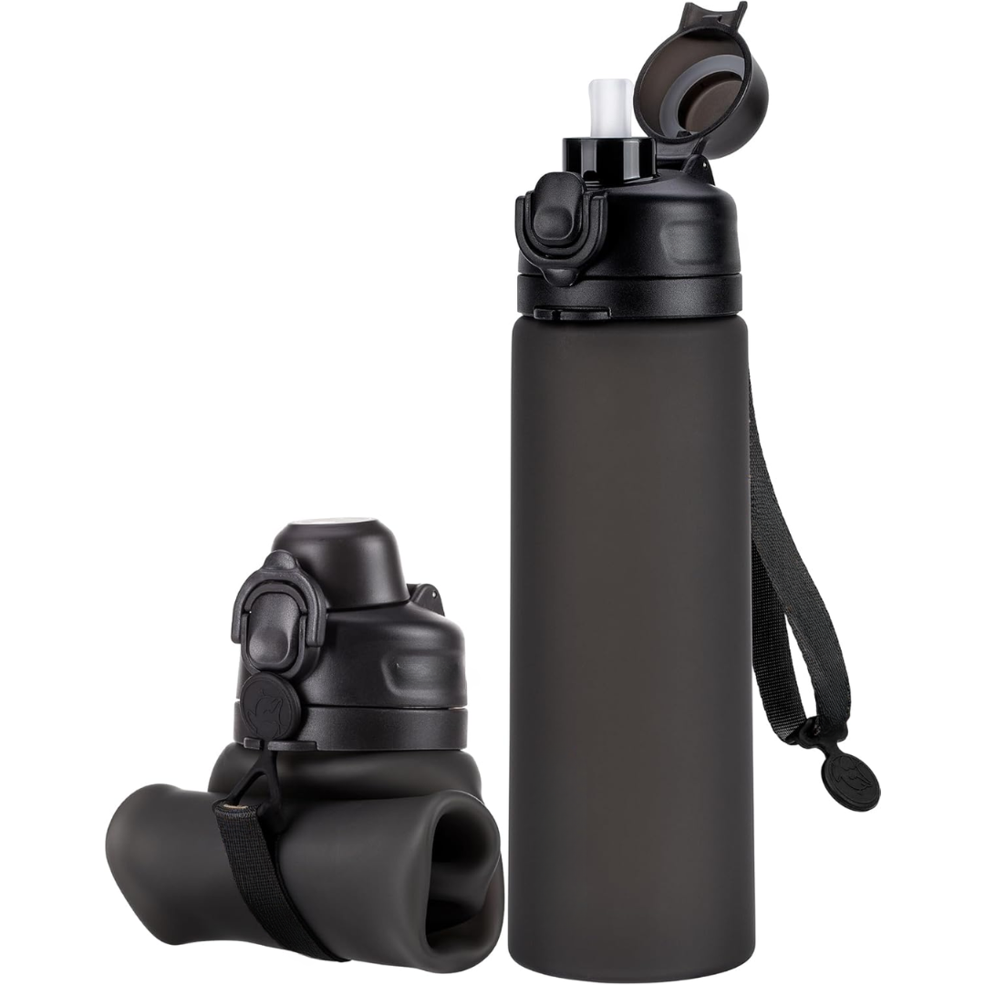 BowLift | Collapsible 600 ml Silicone Water Bottle - Leakproof & BPA-free