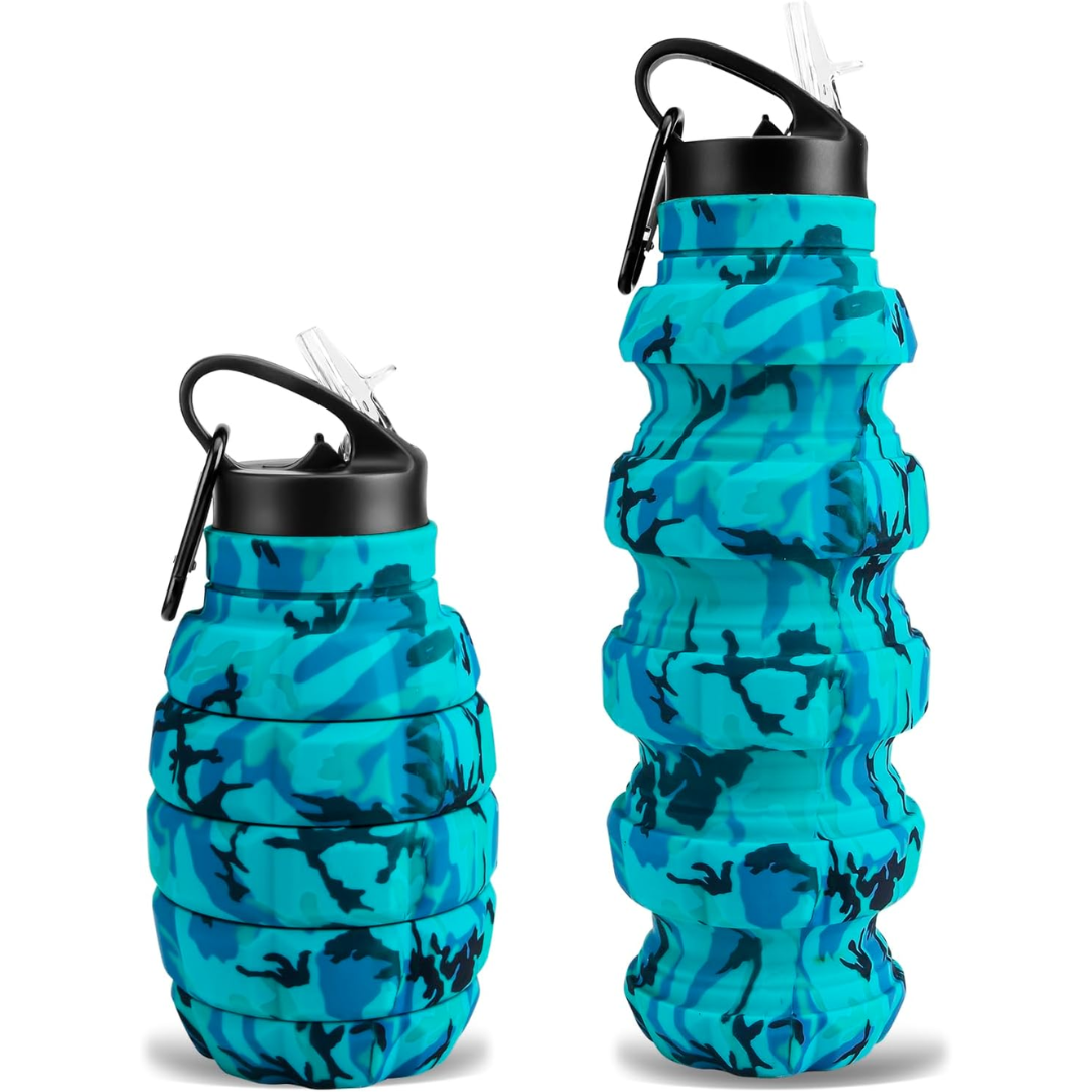 BowLift | Collapsible Travel Water Bottle - 575 ML Reusable Silicone