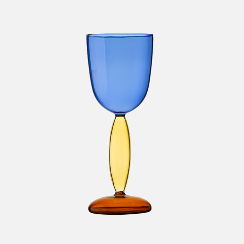 BowLift | Chalice and carafe made of colored glass by Phillips