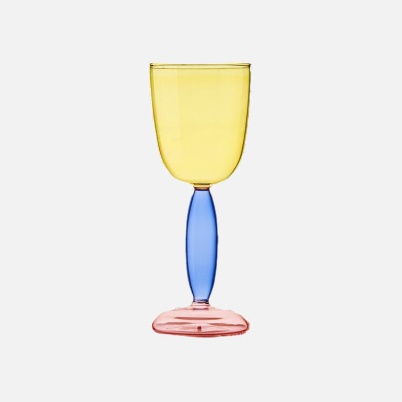 BowLift | Chalice and carafe made of colored glass by Phillips