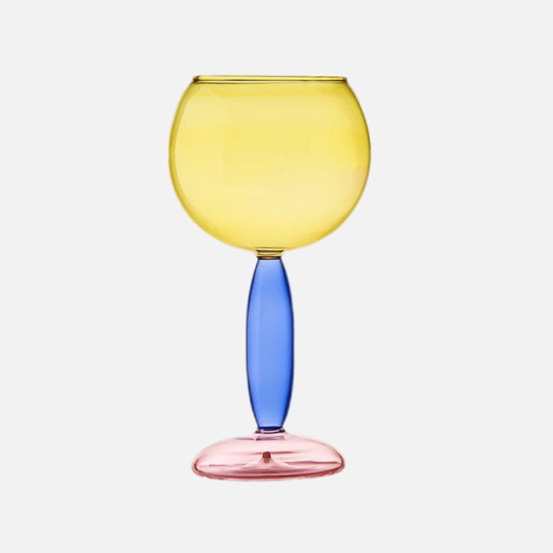 BowLift | Chalice and carafe made of colored glass by Phillips