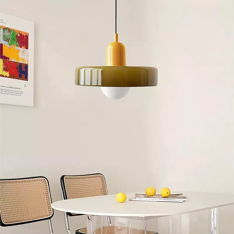 BowLift | Coloured Glass Pendant Light – BauLume