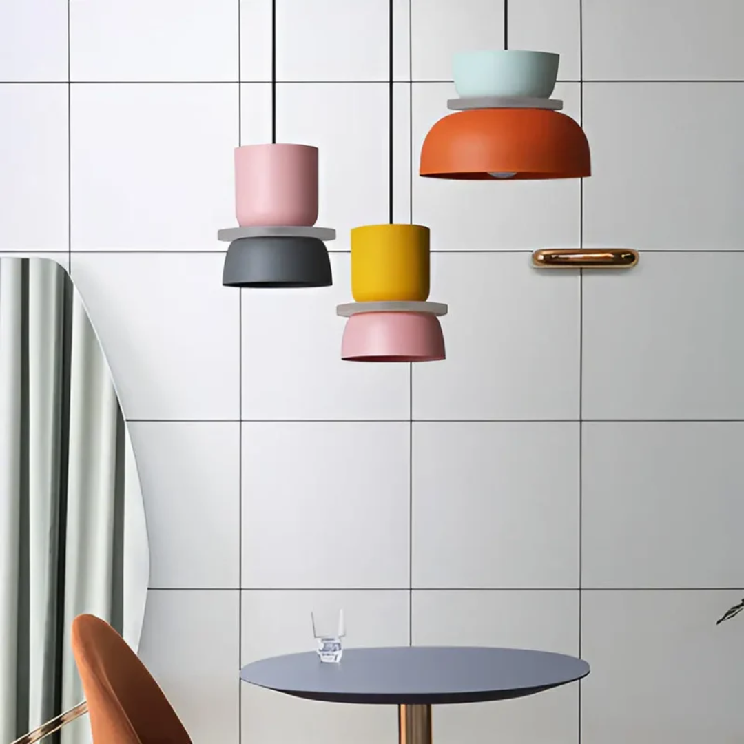 BowLift | Colourful and Trendy Macaron LED Pendant Light - VividGlow