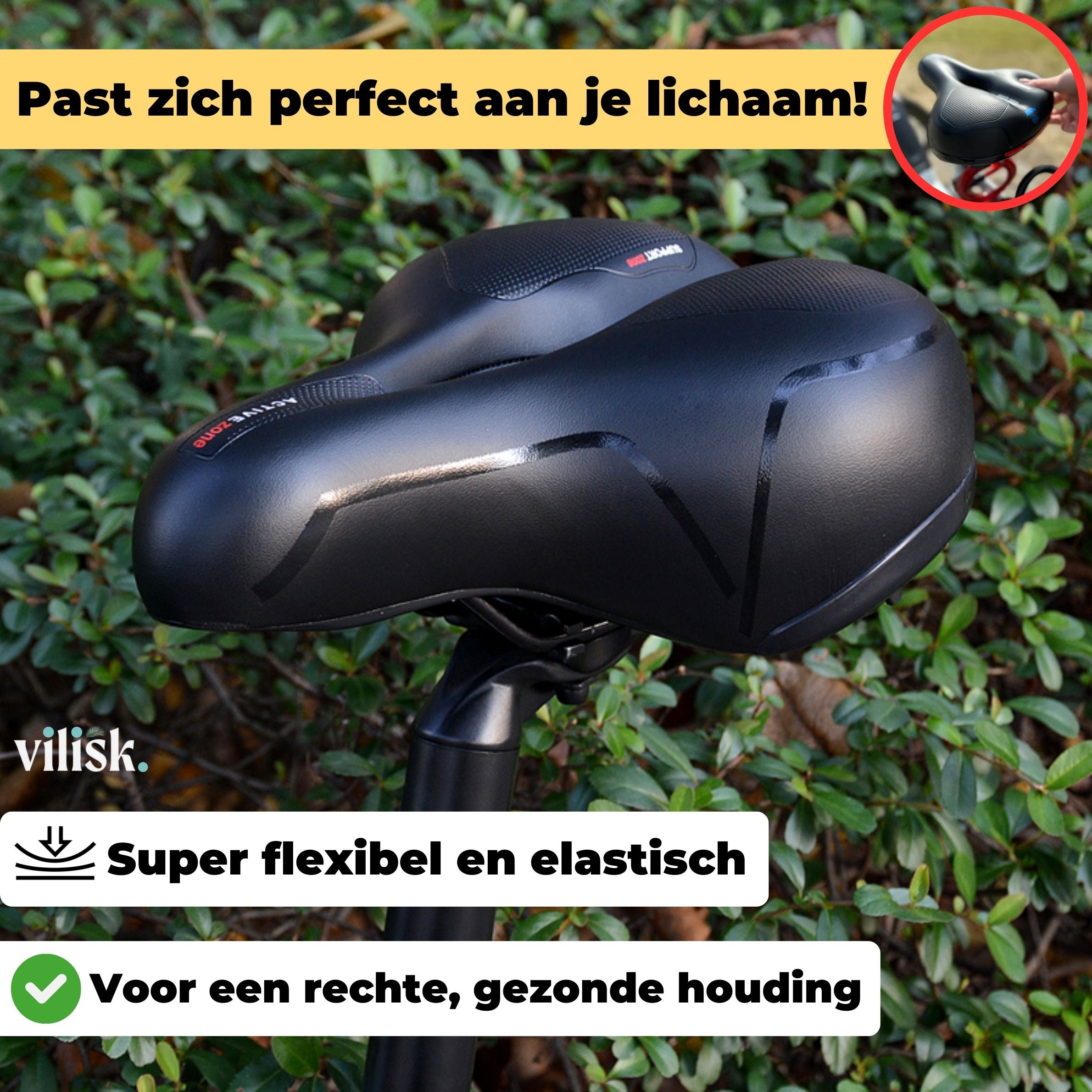 BowLift | Comfortable bicycle seat against back and coccyx pain